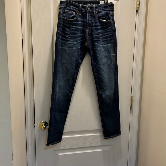 NWT American Eagle Athletic Next Level Airflex Dark Wash jeans. - Picture 3 of 16